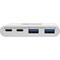 Tripp Lite Hub, Portable, USB-C, Gen 1, USB 3.1, White TRPU4600042A2C - alternate 7